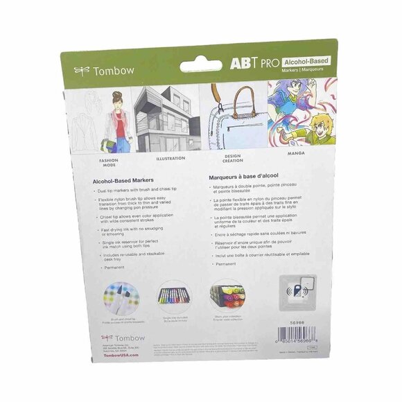 ABT Pro Manga Palette Tombow Markers Dual Tip Alcohol Based Markers - Picture 4 of 4